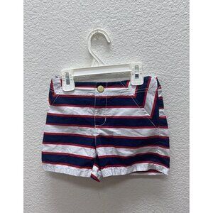 Gymboree Girls Size 6 Striped Shorts Red White Blue Star Spangled Summer